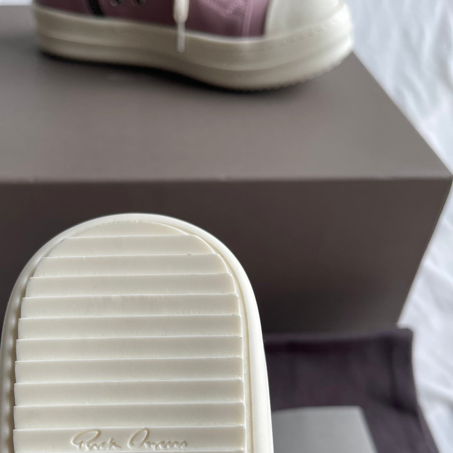 Rick Owens Pink High Sneakers