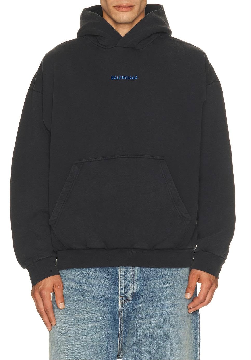Balenciaga Logo Hooded Sweatshirt