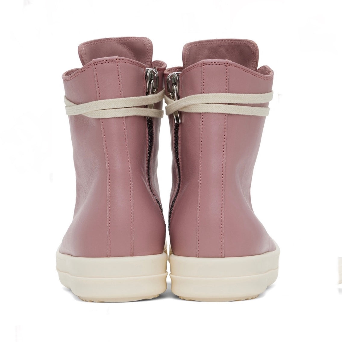 Rick Owens Pink High Sneakers