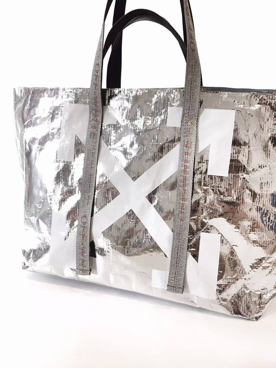 OFF-WHITE Metallic Tote Bag