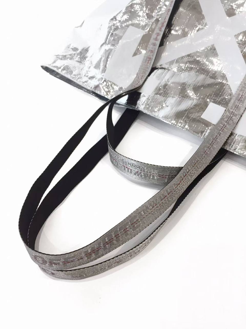 OFF-WHITE Metallic Tote Bag