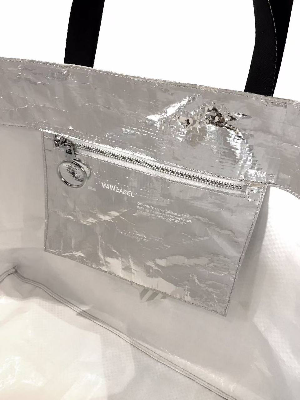 OFF-WHITE Metallic Tote Bag