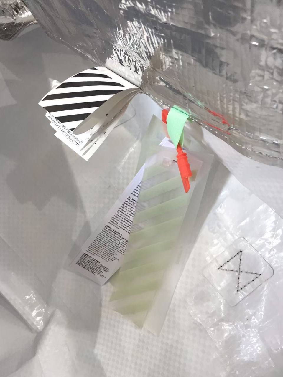 OFF-WHITE Metallic Tote Bag