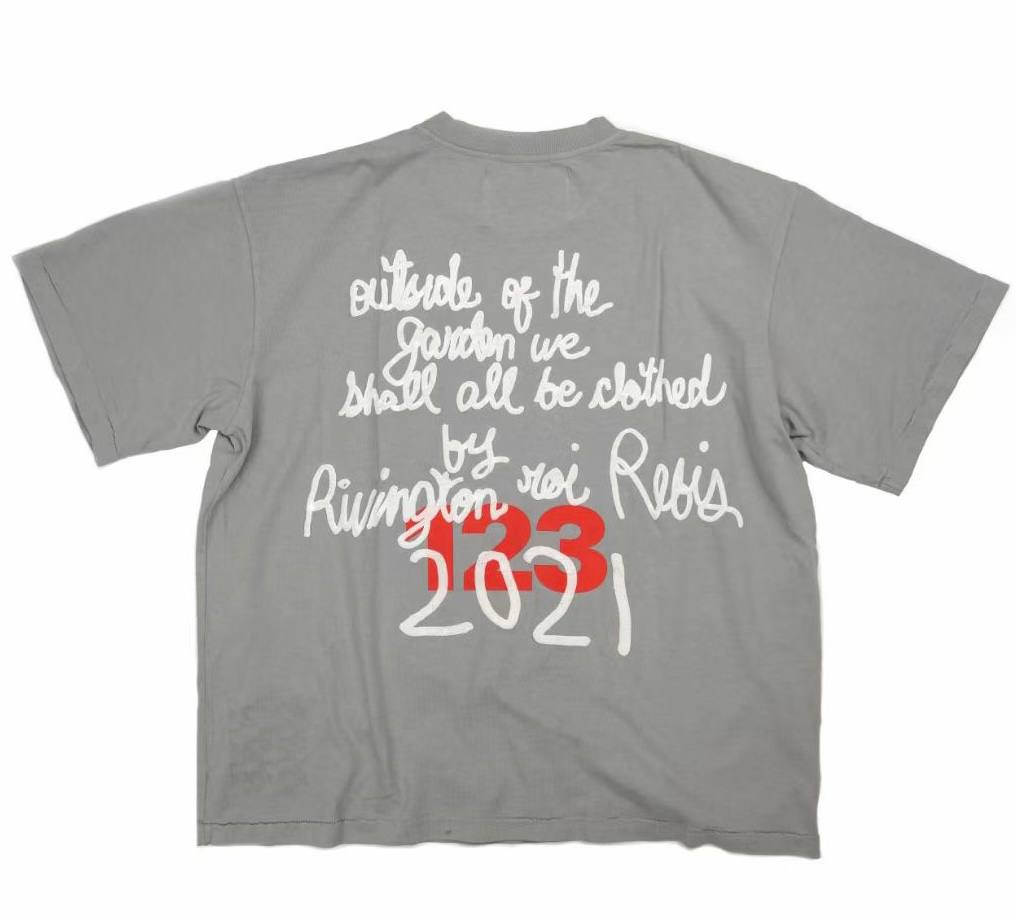 RIVINGTON roi Rebis RRR-123 Outside Of The Garden GREY T-Shirt