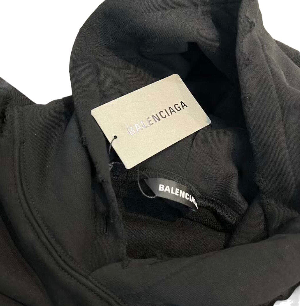BALENCIAGA "Hello My Name is Demna" Black Hoodie