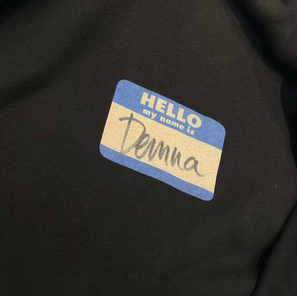 BALENCIAGA "Hello My Name is Demna" Black Hoodie