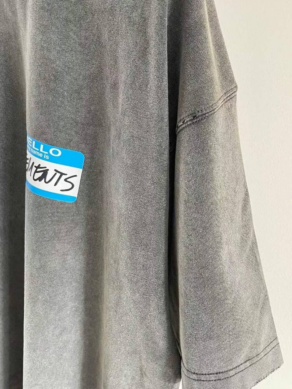 VETEMENTS My Name Is Vetements Faded T-Shirt