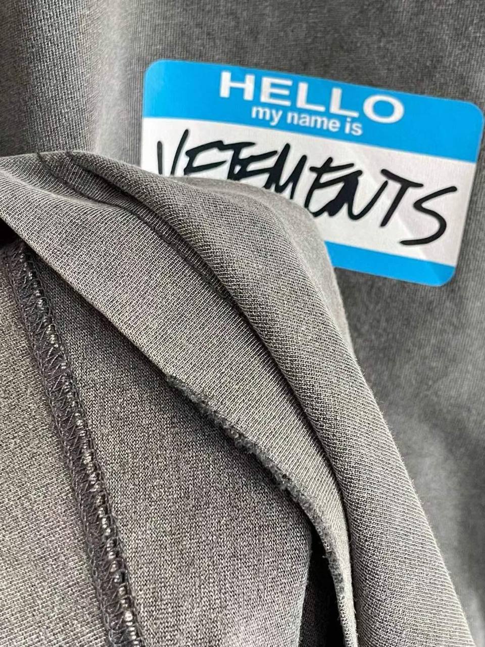 VETEMENTS My Name Is Vetements Faded T-Shirt