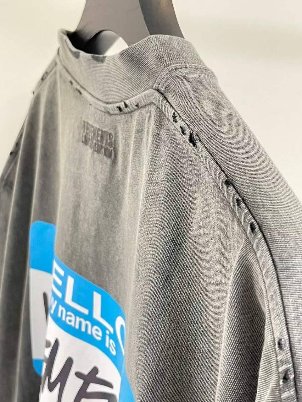 VETEMENTS My Name Is Vetements Faded T-Shirt