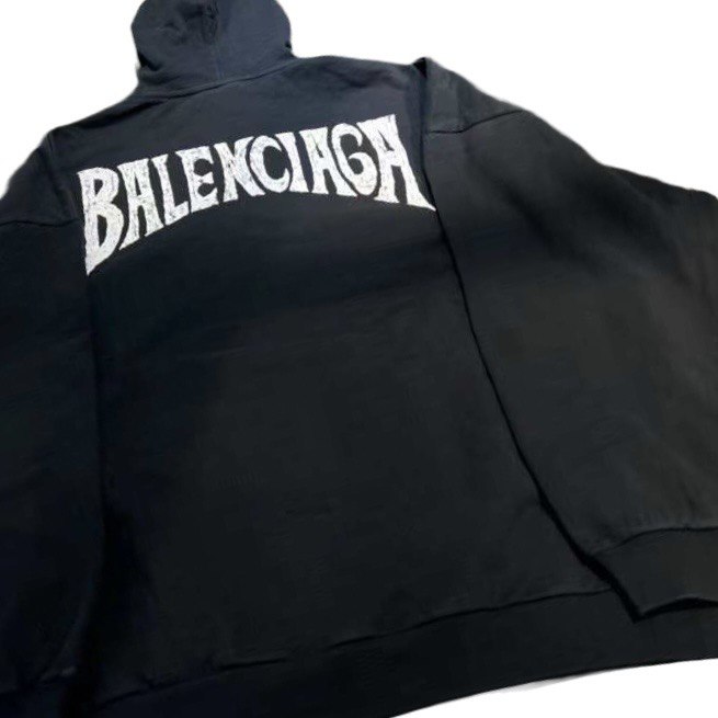 BALENCIAGA Nw Logo Print Hoodie SPRING24