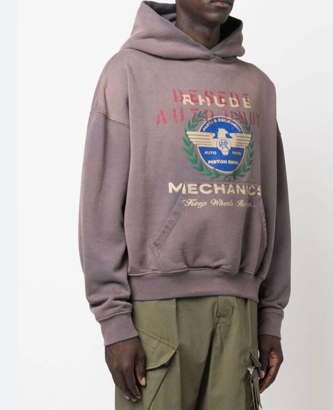 RHUDE Gray 'Desert' Hoodie