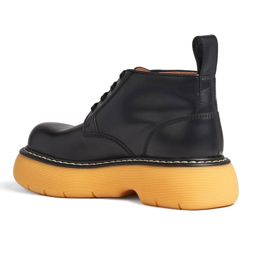 BOTTEGA VENETA The Bounce Black Leather Boots
