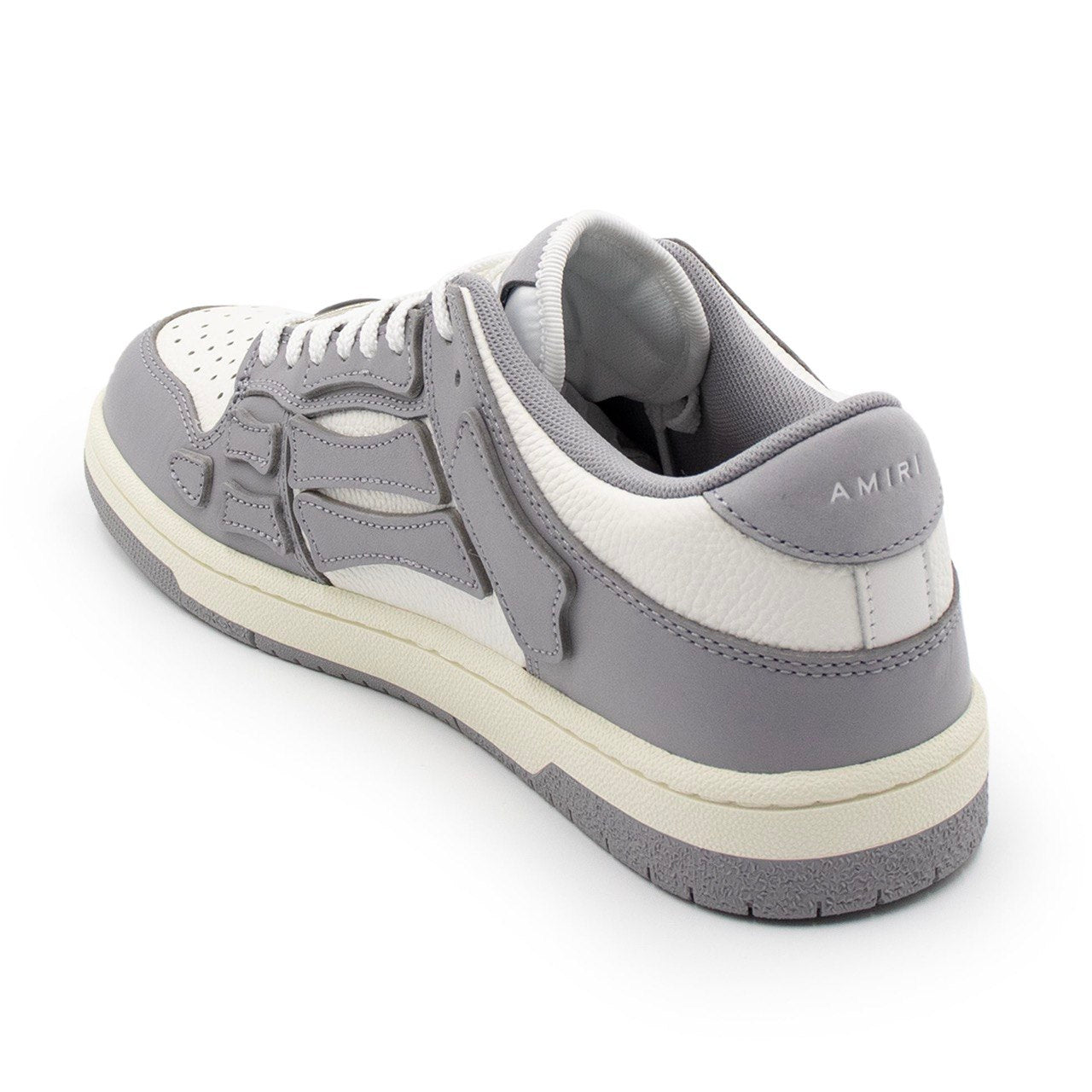 AMIRI  Grey & White Skel Top Low Trainers