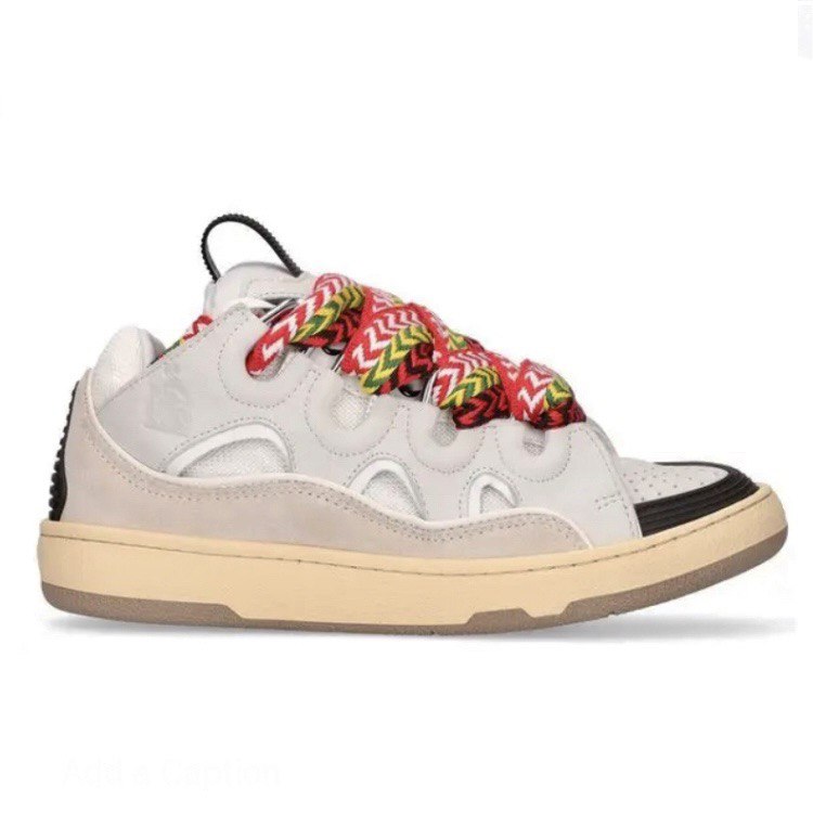 LANVIN Curb Lace-Up Sneakers