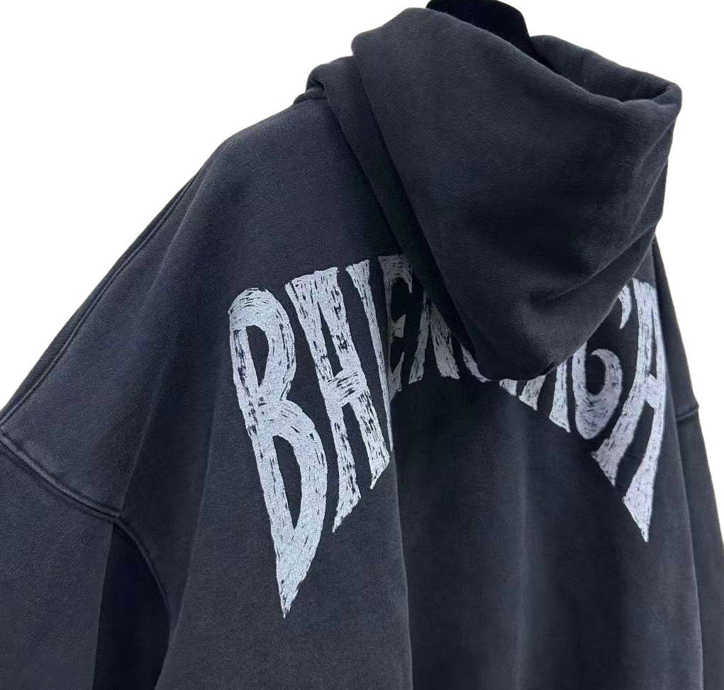 BALENCIAGA Nw Logo Print Hoodie SPRING24