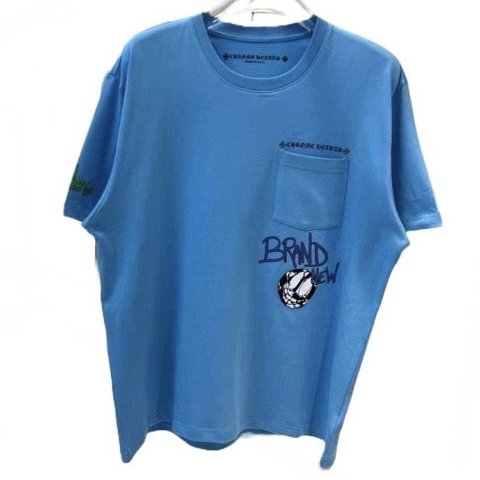 CHROME HEARTS Matty Boy Brain New "Light Blue" T-shirt