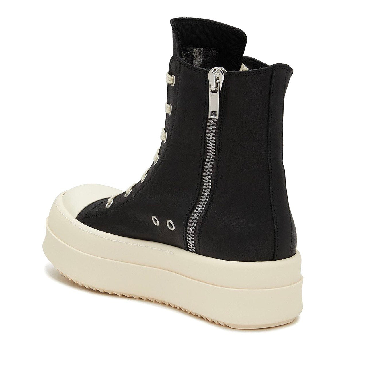 RICK OWENS Mega Bumper Sneakers In Black Leather