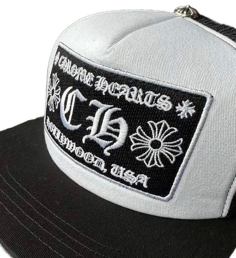 CHROME HEARTS Hollywood Trucker Hat 'White'