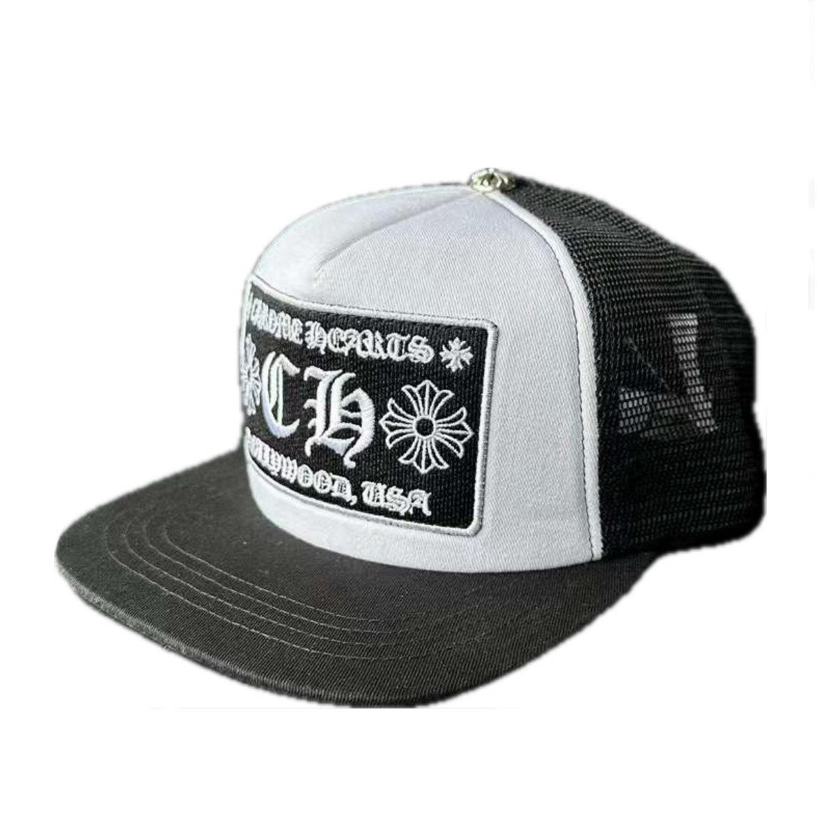 CHROME HEARTS Hollywood Trucker Hat 'White'