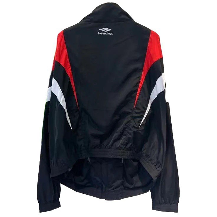 BALENCIAGA Off Shoulder Tracksuit Sports Icon Jacket
