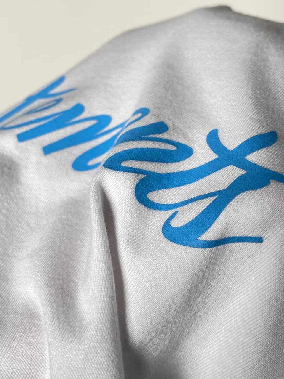 VETEMENTS Oversized Logo Print Cotton Jersey T-Shirt White