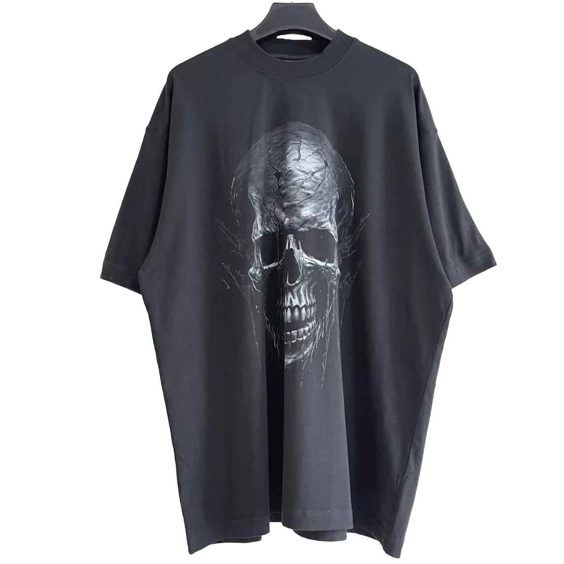 VETEMENTS Oversized Scull Printed Cotton-Jersey T-Shirt