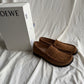 LOEWE Campo Loafers in Tobacco Suede