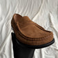 LOEWE Campo Loafers in Tobacco Suede