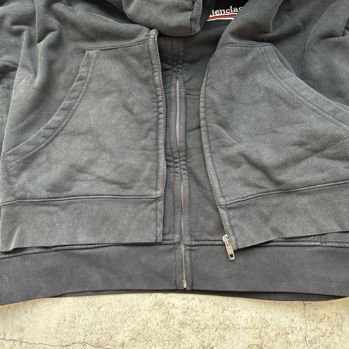 Balenciaga Layered Zip-Up Hoodie