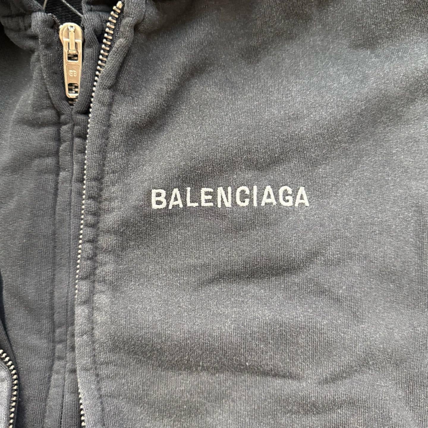Balenciaga Layered Zip-Up Hoodie