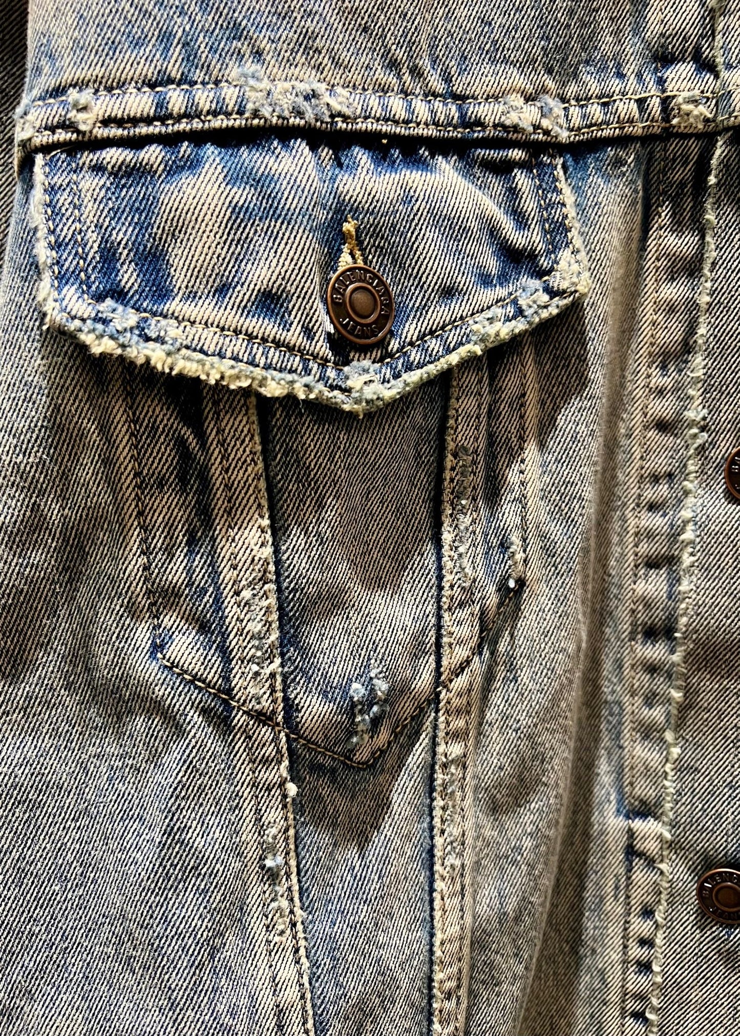 Balenciaga Embroidered Denim Jacket