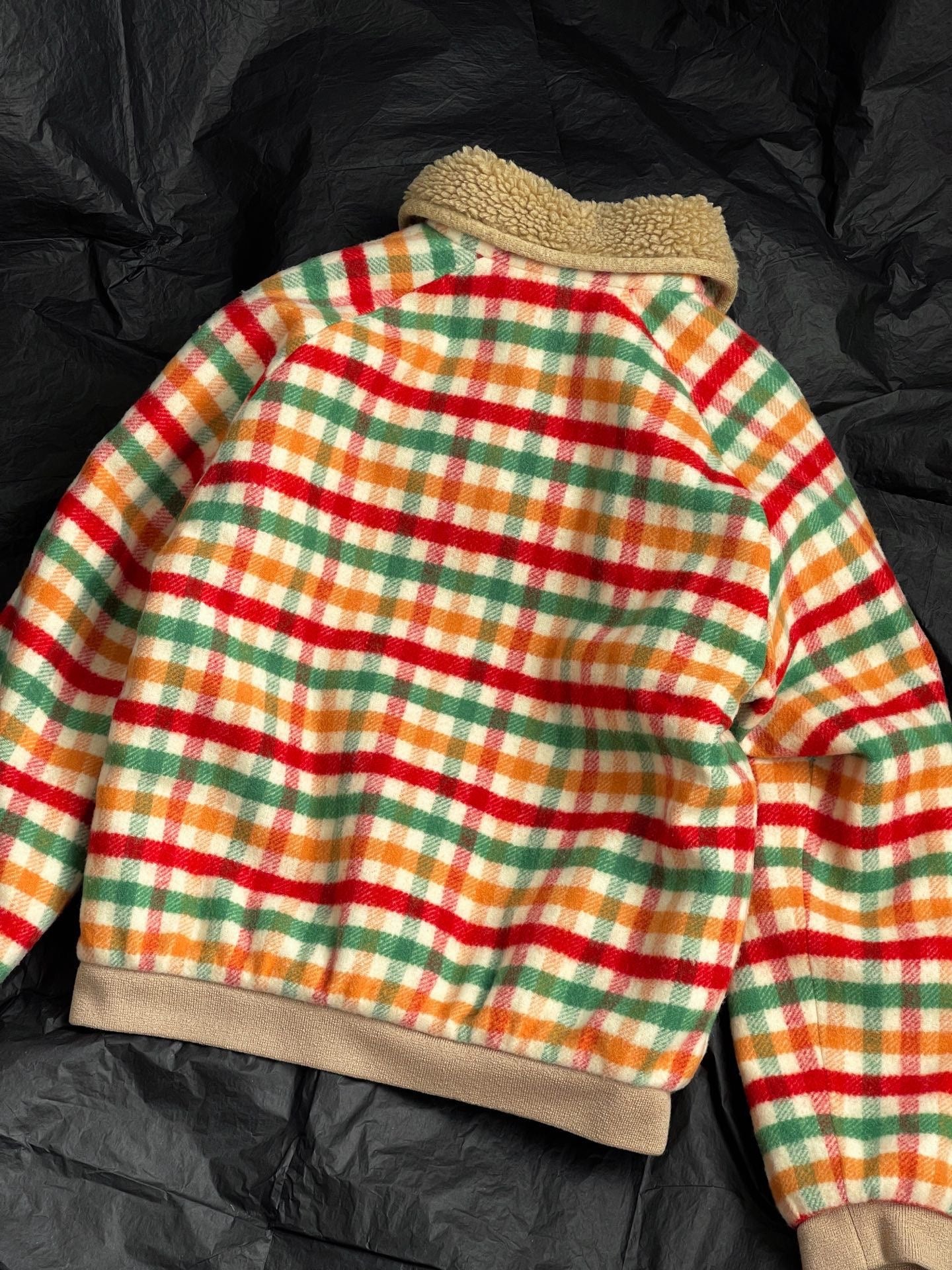 MIU MIU Women’s Fleece-lined Checked Blouson Jacket