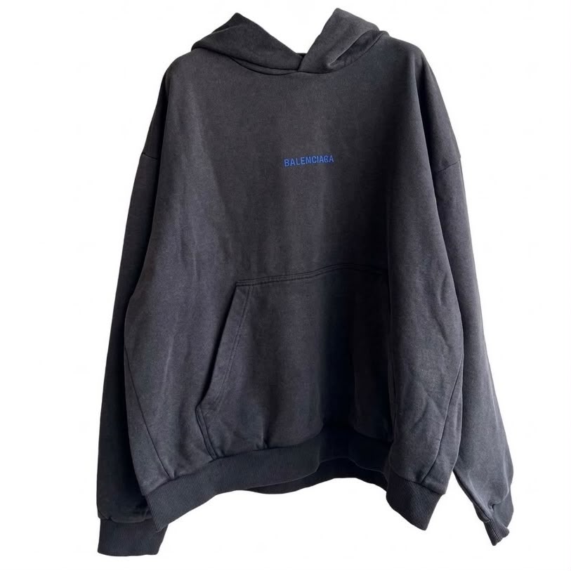 Balenciaga Logo Hooded Sweatshirt