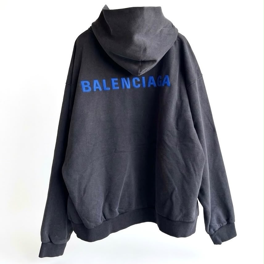 Balenciaga Logo Hooded Sweatshirt