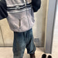 Balenciaga Men's Fluffy Zip-Up Hoodie