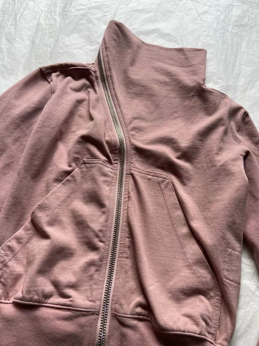 Rick Owens DRKSHDW Long-Sleeve Zip-Up Sweatshirt