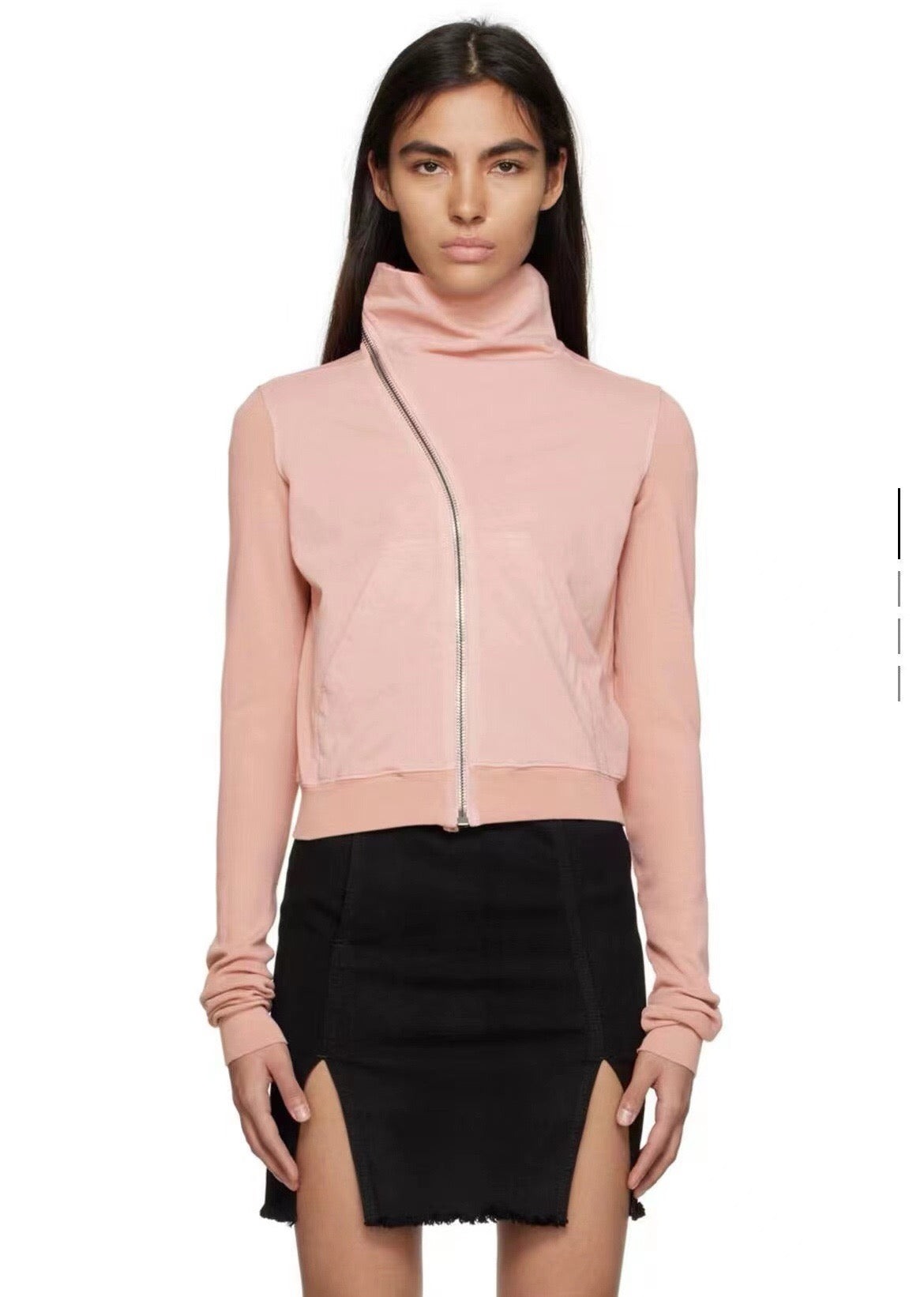 Rick Owens DRKSHDW Long-Sleeve Zip-Up Sweatshirt