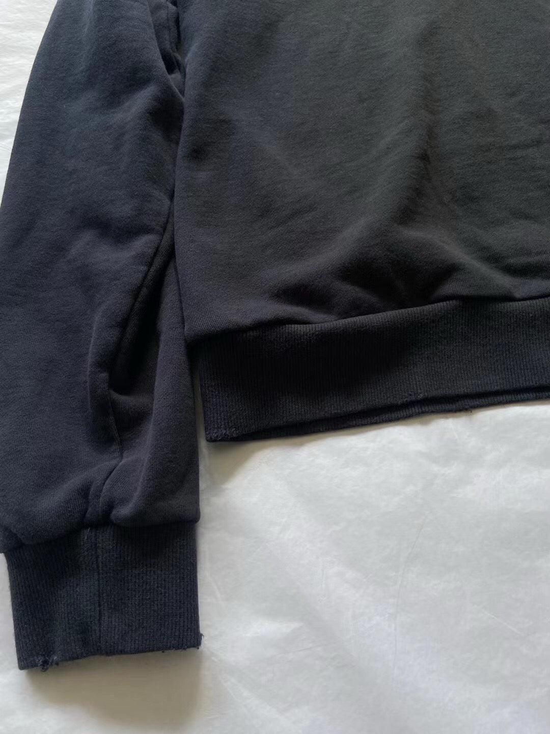 ACNE STUDIOS Stockholm Oversize Distressed Graphic Hoodie In Black