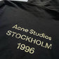 ACNE STUDIOS Stockholm Oversize Distressed Graphic Hoodie In Black