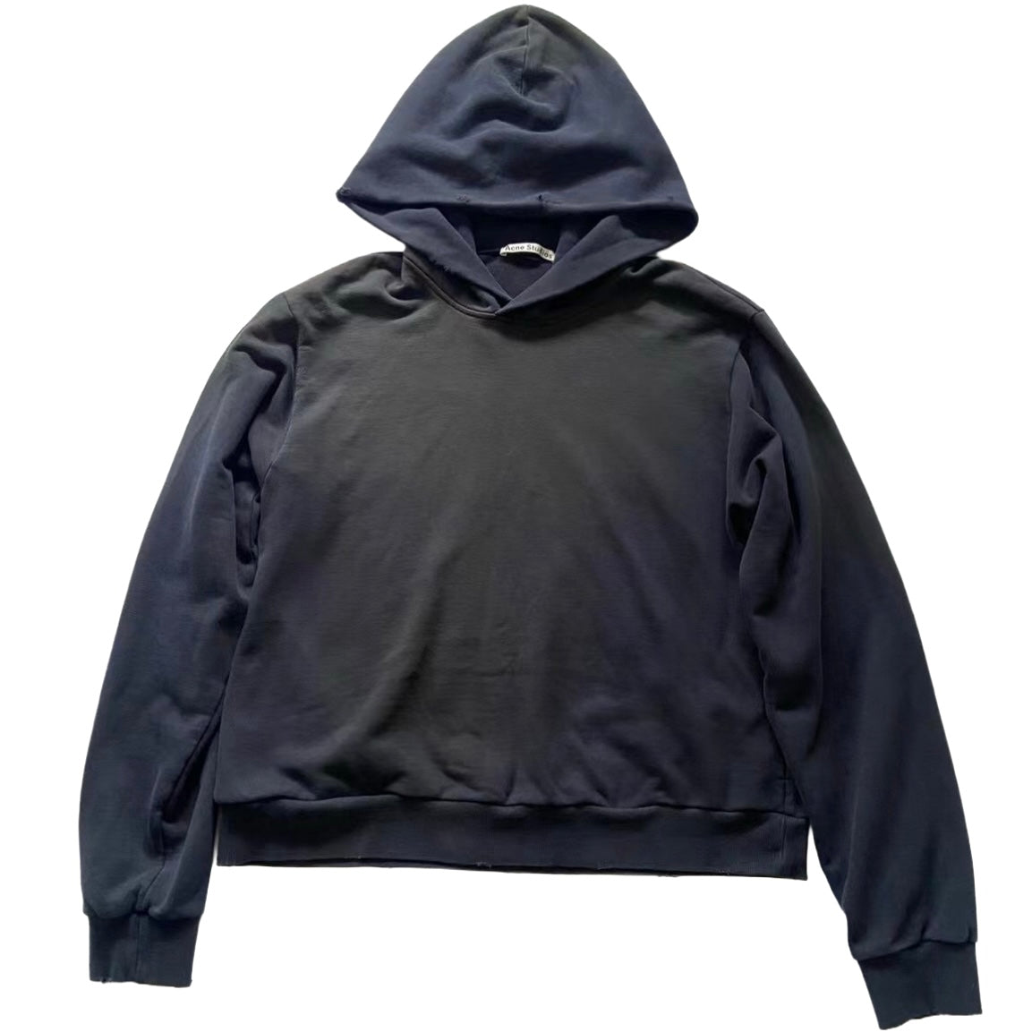 ACNE STUDIOS Stockholm Oversize Distressed Graphic Hoodie In Black