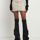 RICK OWENS DRKSHDW Women Cargo Fetish Knee High Boots