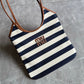 Miu Miu Ivy Canvas and Leather Tote Bag