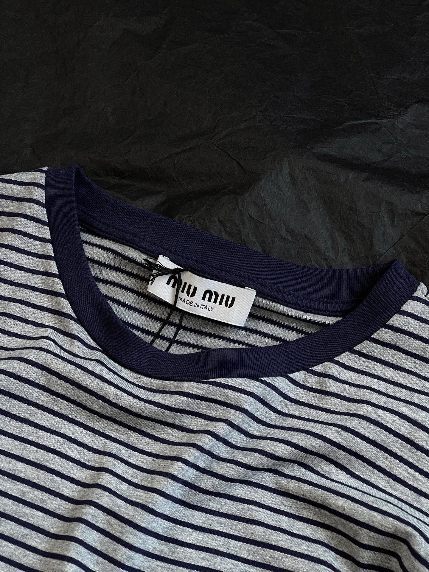 MIU MIU Long-Sleeved Jersey T-Shirt