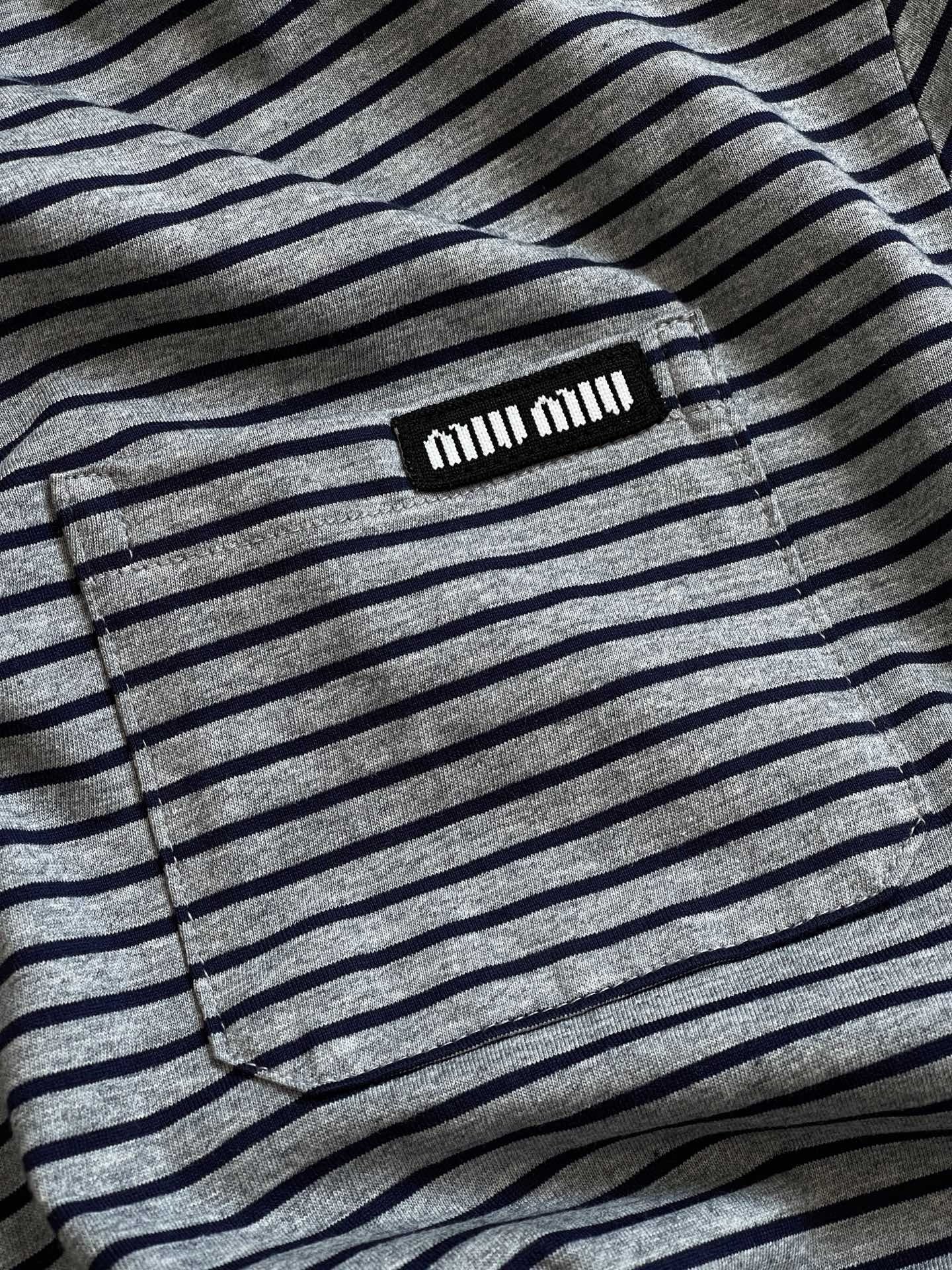 MIU MIU Long-Sleeved Jersey T-Shirt