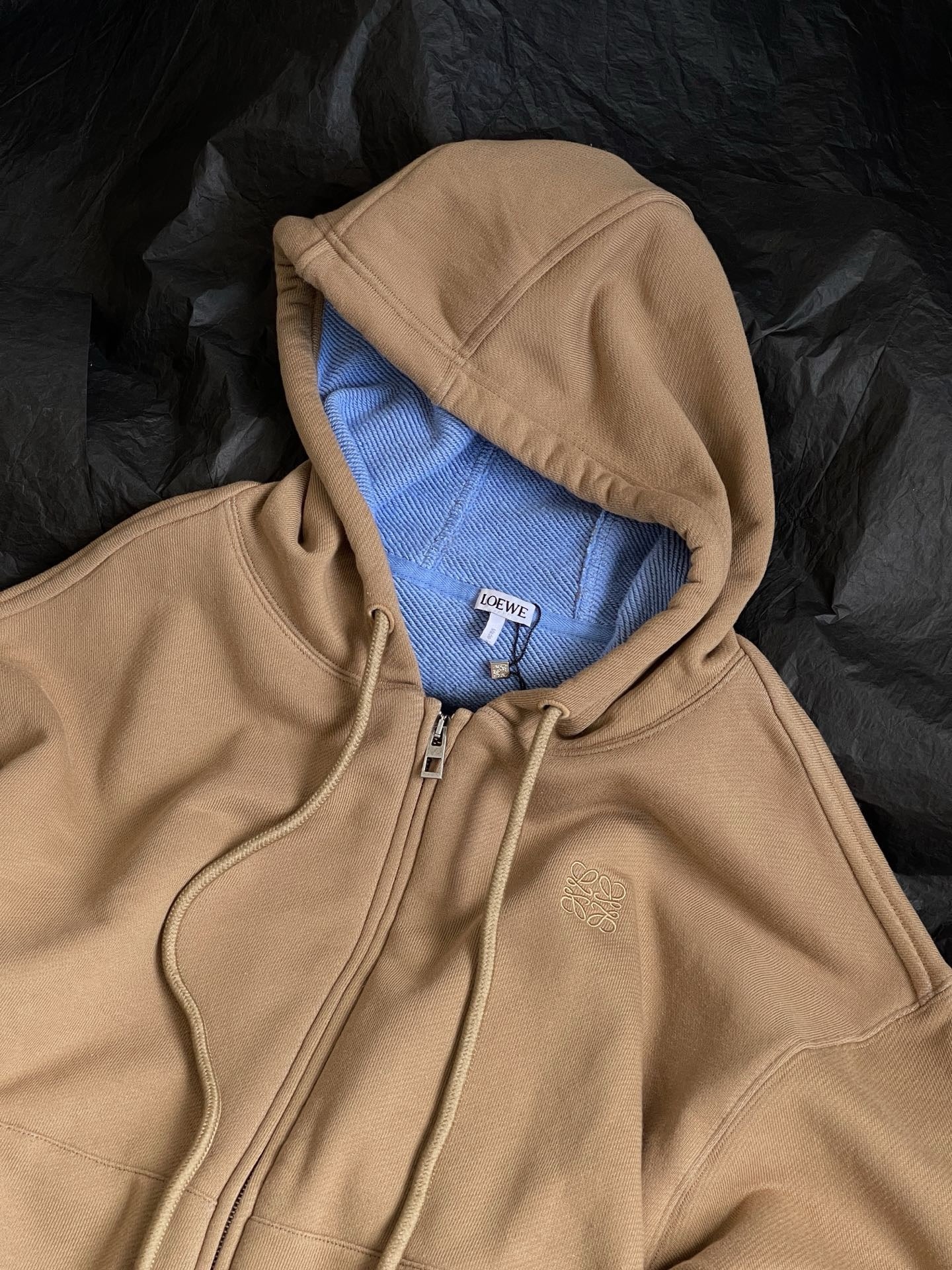 LOEWE Logo-Embroidered Cotton-Jersey Hoodie