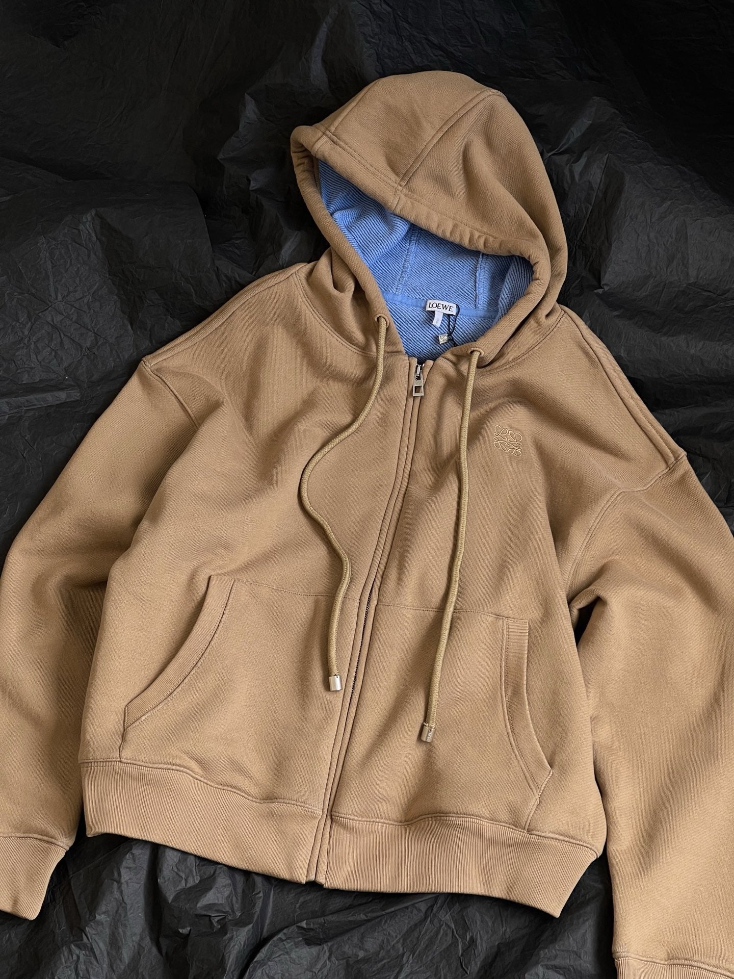 LOEWE Logo-Embroidered Cotton-Jersey Hoodie