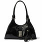 Prada Black Soft Lux Leather Medium Tote Bag