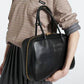 MIU MIU Black Top-Handle Leather Bag