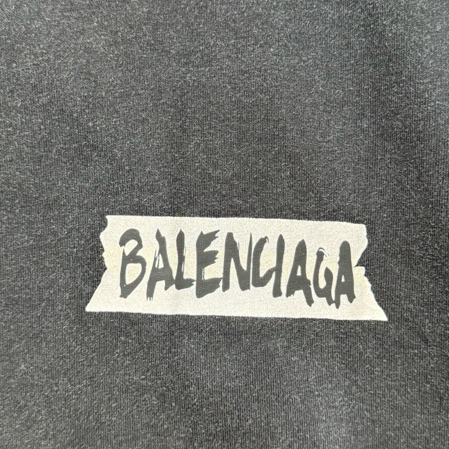 Balenciaga Masking Tape Long Sleeve T-Shirt