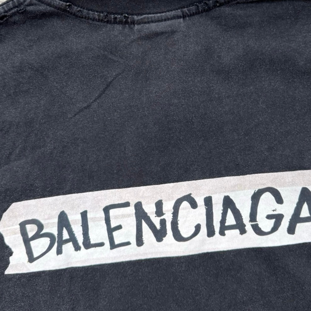 Balenciaga Masking Tape Long Sleeve T-Shirt